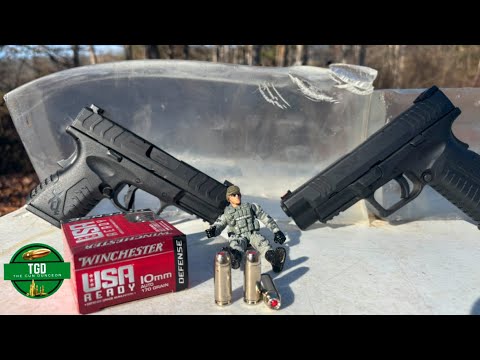 Winchester Ready Defense 10mm 170gr Clear Ballistics Gel Test | XDM 3.8 and 4.5