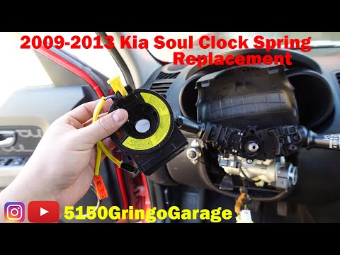 2009-2013 Kia Soul Clock spring / airbag/ steering wheel removal