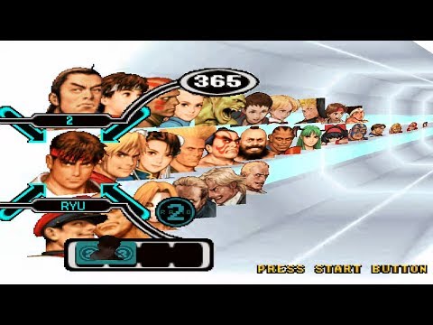 Capcom vs. SNK: Millennium Fight 2000 PRO Opening and All Characters [PS1]