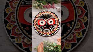 Lord Jagannath 🙏 in Lippan Art style, online class whatsapp 6382668709 #jagannath #shorts #trending
