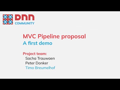 DNN MVC Pipeline Proposal: Admin Settings Demo