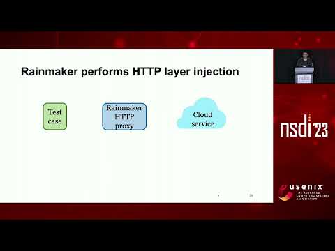 NSDI '23 - Push-Button Reliability Testing for Cloud-Backed Applications with Rainmaker