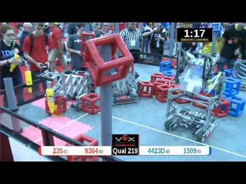 2015 VRC Engr Q219 - 235 9364 vs 4423D 1509 - 53 to 44 - VEX Worlds 2015 - Engineering Division