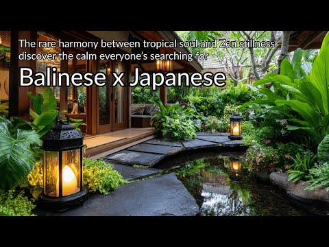 Balinese Meets Japanese | The Ultimate Tropical Zen Garden of Calm & Harmony