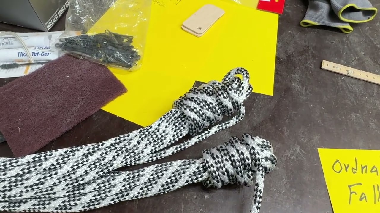 Adding halyards.