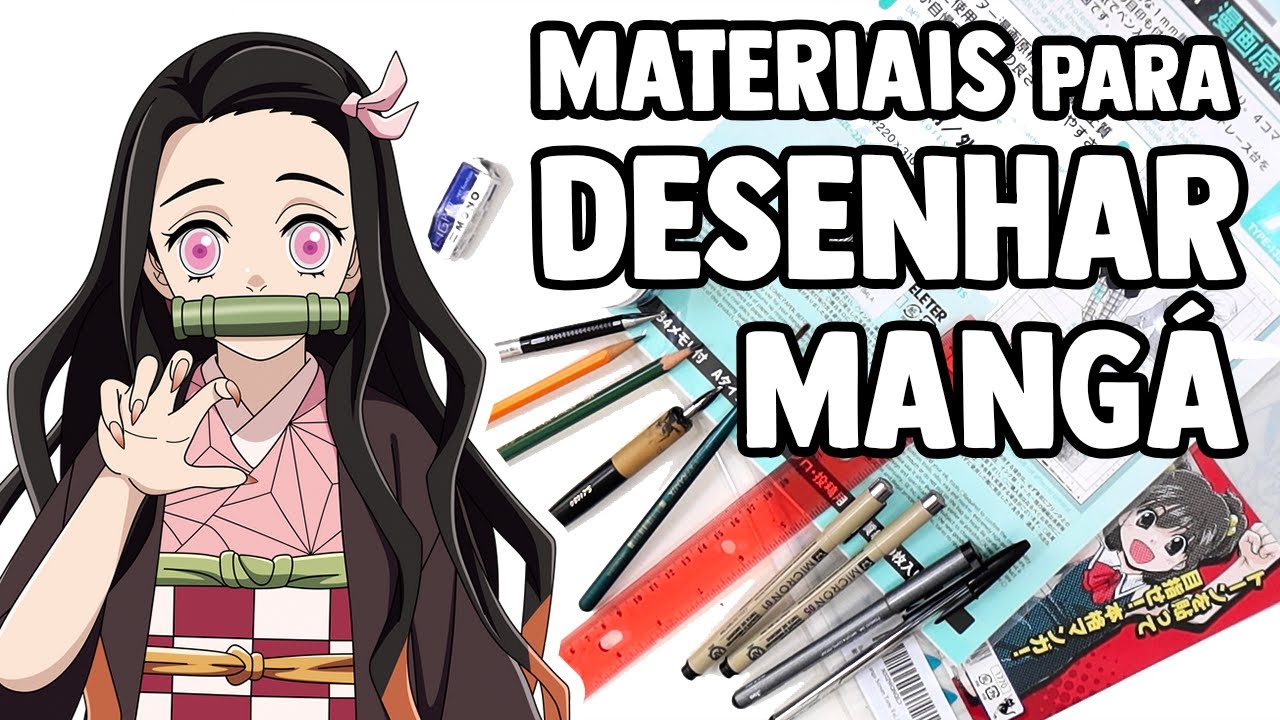 MATERIAIS PROFISSIONAIS PARA DESENHAR MANGÁ - Como criar um mangá