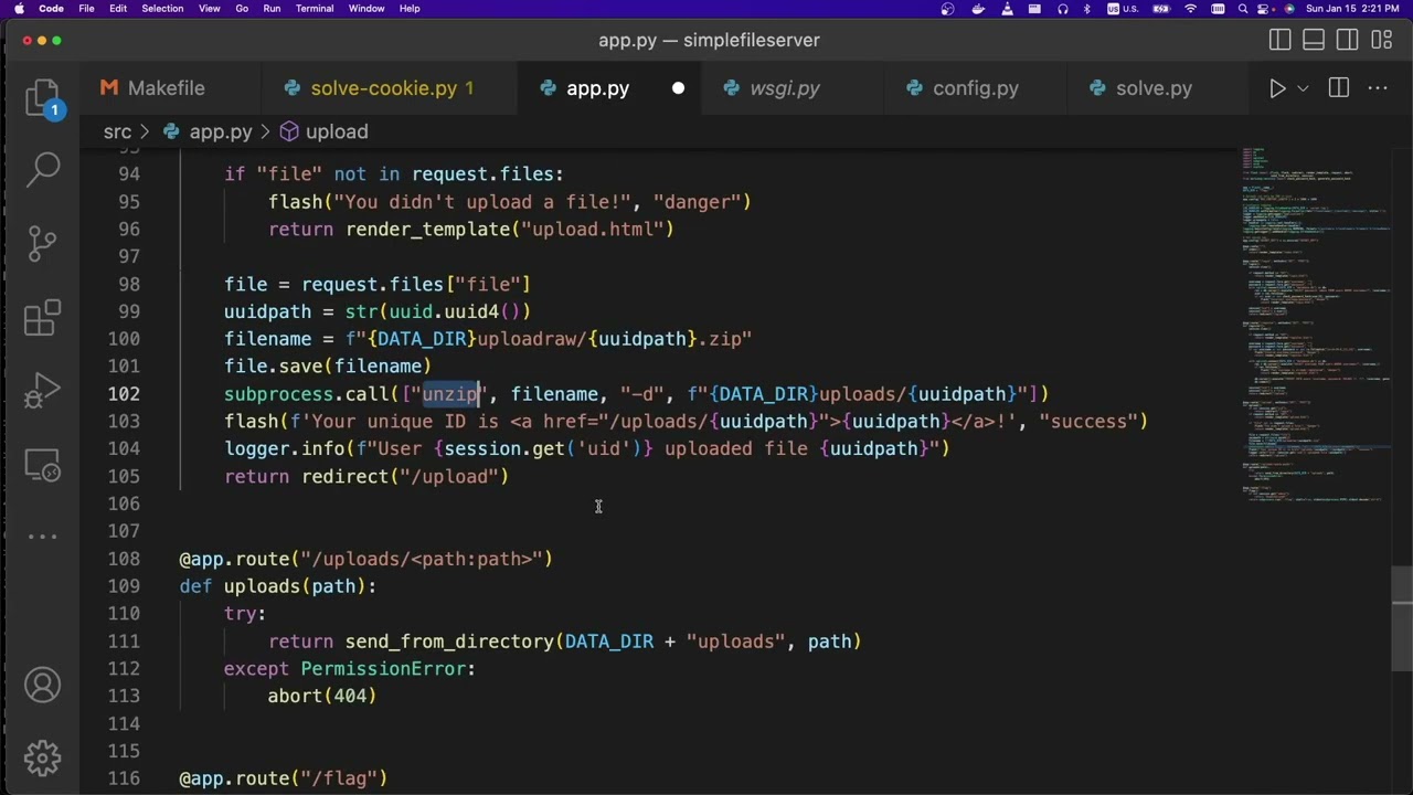 idek2022 CTF Writeup - Web simplefileserver