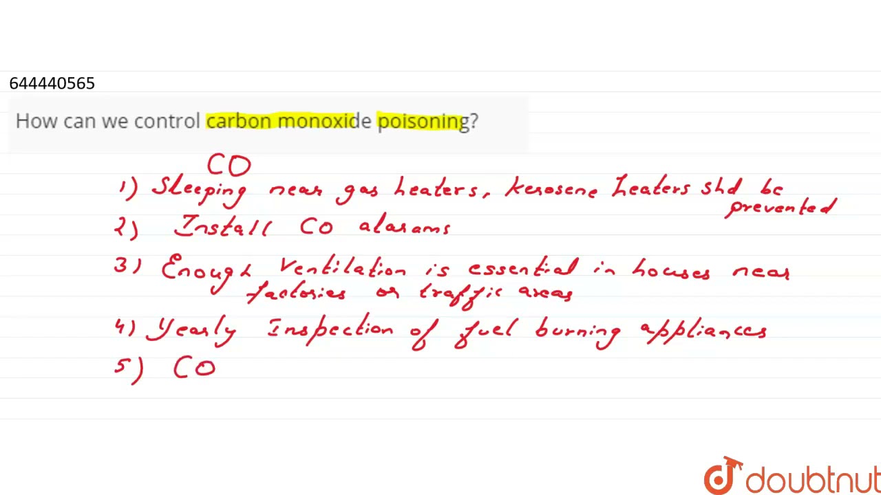 How can we control carbon monoxide poisoning? | 9 | ATMOSPHERIC POLLUTION | CHEMISTRY | ICSE | D...