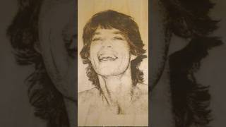Mick Jagger Burn #mickjagger #rollingstones #laserengraving #art #burn
