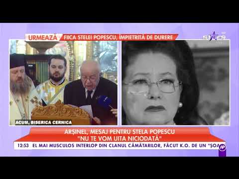 Alexandru Arșinel, mesaj pentru Stela Popescu: „Plecarea ta e o mare pierdere. Nu te vom uita"
