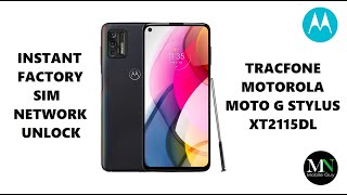Instantly Factory SIM Unlock Tracfone Motorola Moto G Stylus XT2115DL!