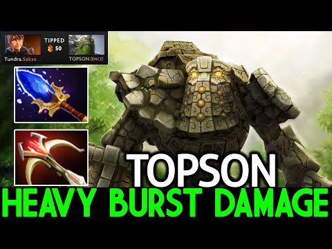 TOPSON [Tiny] Imba Scepter Heavy Burst Damage No Mercy Dota 2