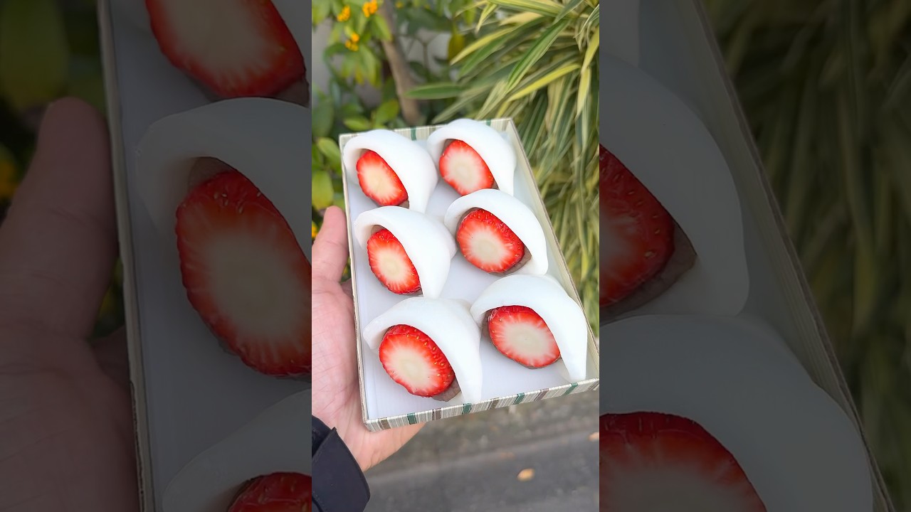 これが日本の職人技。一口で恋に落ちるいちご羽二重🍓
