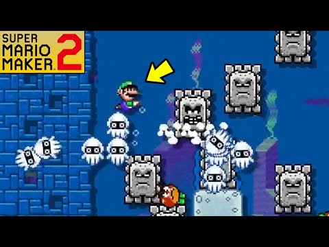 Neue Herausforderung: Ungeklärte Experten-Wasserlevel – Super Mario Maker 2
