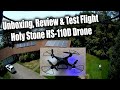 Drone Unboxing, Review & Test Flights (+ a Small Crash) - Holy Stone HS-110D