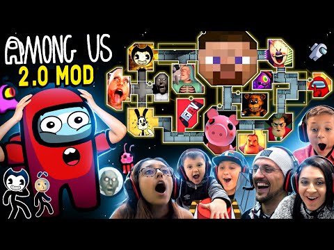 New AMONG US Map 2.0!  BEST MASHUP MOD EVER by FGTeeV + PETS ONLY & INVISIBLE HACK (All New Tasks!!)