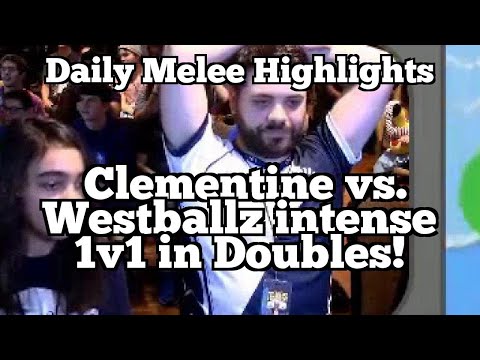 Daily Melee Highlights: Clementine vs. Westballz intense 1v1 in Doubles!
