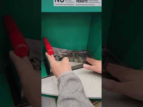 coinstar cambiando las monedas🤝🙏