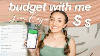 BUDGET WITH ME JULY 2021 | my debt free journey