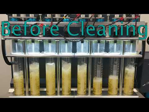 Before & After Injector Cleaning of MerCruiser Fuel Injectors