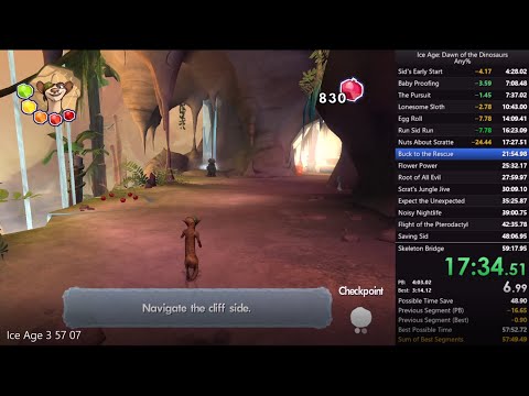 Ice Age 3: Dawn of the Dinosaurs - 57:07 Former World Record