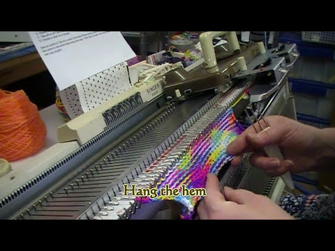 Socks knitting machine working demo