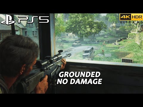 The Last of Us Part 1 PS5 Aggressive Gameplay - The Suburbs ( GROUNDED / NO DAMAGE )
