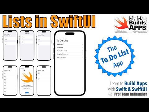 Ch. 5.2 SwiftUI Lists and Passing Data Between Views (To Do List w/SwiftData app)