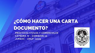 ¿Cómo hacer una carta documento?