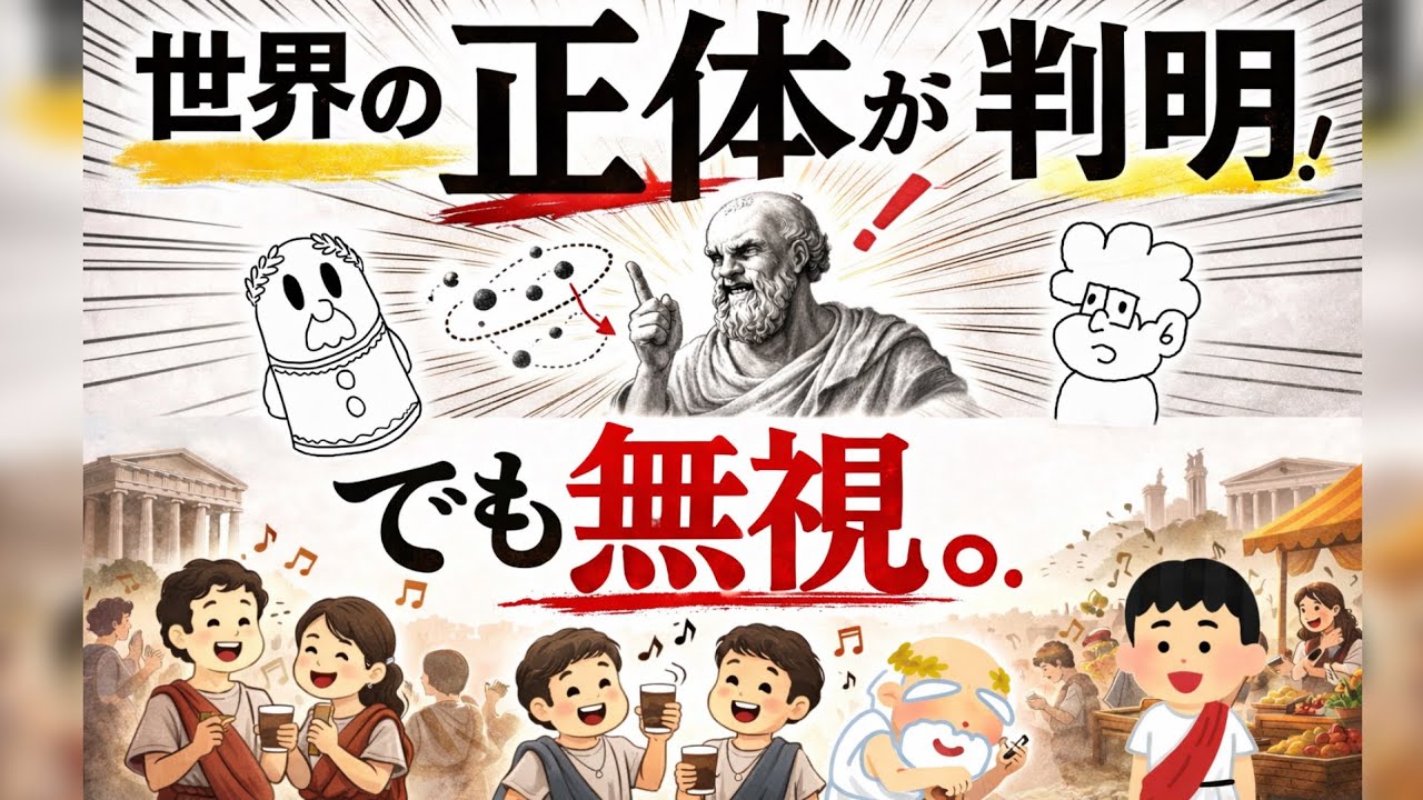 【デモクリトス】世界の正体が判明。それでも人は振り向かなかった【哲学史】