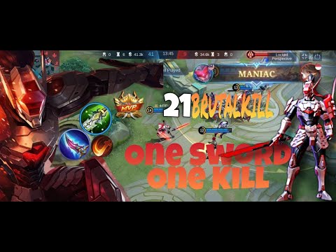 Maniac!! 1 Shot Hero Saber Gameplay - [EXECUTE Combo] By Egyptian Gaming Mobile Legends