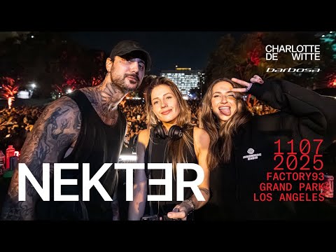 NEKTER Opening for Charlotte de Witte — Downtown LA Techno Set (Full Live Mix)