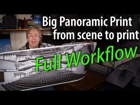 Panoramic print workflow. Scene to large print. Image capture, stitching, geometry & why I made it
