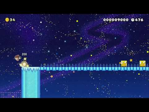 Slip' n 'Freeze Galaxy by U. Kirb - Super Mario Maker 2 - No Commentary 1bx