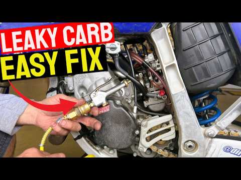 Fixing a Stuck Float Needle Seat on a Dirt Bike Carb With Compressed Air (Quick & Cheap!)