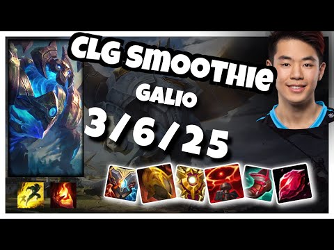 Galio 11.1 Gameplay Challenger Replay S11 Support (3/6/25) - NA