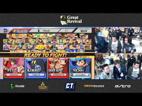 Great Revival - Gottoms + GG|JJRockets vs. Triple R + NeoMadgic -Smash Wii U