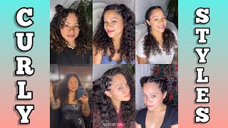 CURLY HAIRSTYLES IG REEL / TIKTOK VIDEO COMPILATION