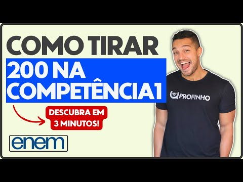 Como Tirar 200 Na Competência 1 | Redação Enem  Profinho da Redação