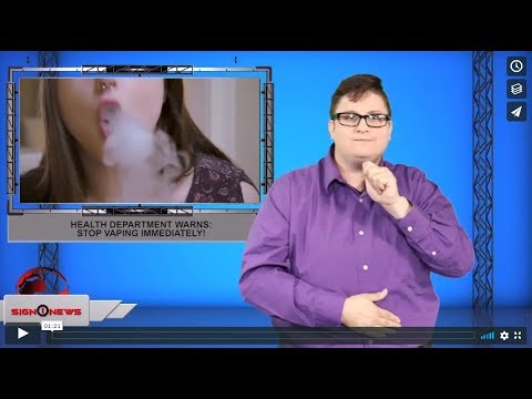 Health department warns: Stop vaping immediately! (ASL - 8.30.19)