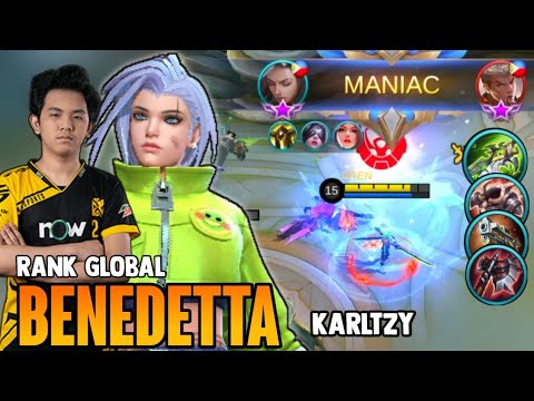 MANIAC! BENEDETTA BEST BUILD 2021 | TOP GLOBAL BENEDETTA GAMEPLAY | MOBILE LEGENDS✓