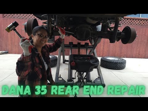 DANA 35 JEEP Rear End Bearing REPAIR #JeepWrangler #DANA35 #DiffRebuild #diy