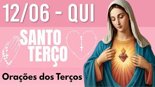 TERÇO DE HOJE 12/06/2025 - QUINTA-FEIRA - MISTÉRIOS LUMINOSOS: SANTO TERÇO