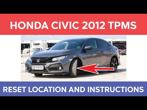 Honda Civic 2012 TPMS Reset Button Location and How To Reset