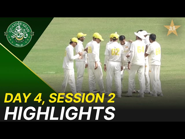 2nd Session Highlights | Peshawar Region vs Abbottabad Region | Day 4 | QeAT 2025-26 | M2P1U