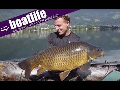 Karpfenangeln vom Boot "boatlife" carpfishing Bootsangeln Karpervissen Alps