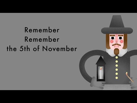 Remember Remember the 5th of November - Guy Fawkes Fireworks Night Poem