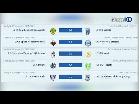 Jurnal MUSCEL TV 09.09.2022 SPORT - Fotbal - Programul ligii a IV-a
