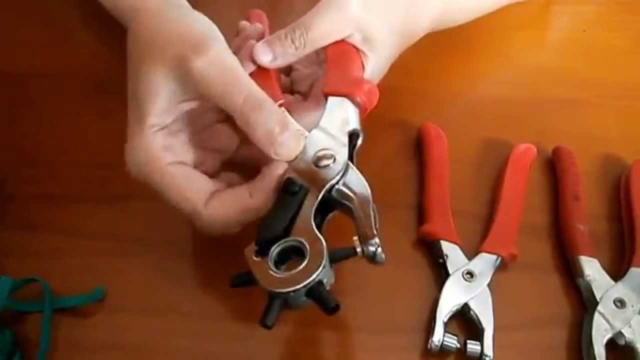 Remachadora y sacabocados. ¿Cómo se usan