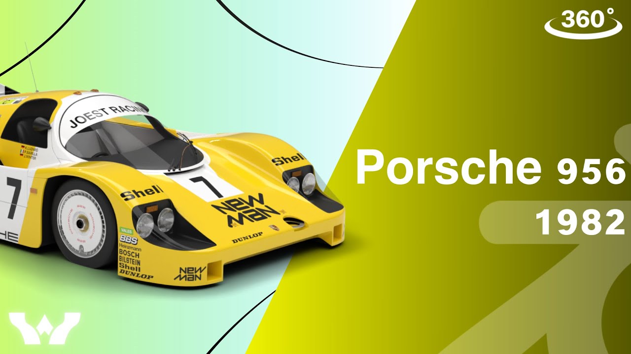 पोर्शे 956 ग्रुप सी 1982 न्यूमैन जोएस्ट रेसिंग 3D मॉडल